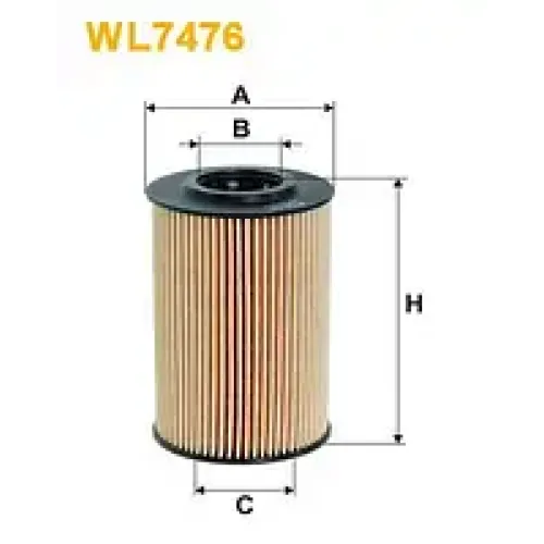 Масляный фильтр WIX FILTERS WL7476 для VW Audi Skoda Seat 1.6 TDI 2.0 TDI с уплотнителями