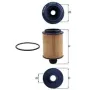 Масляный фильтр MAHLE OX 553D для Fiat Opel Alfa Romeo Suzuki 1.3 Multijet CDTI JTD