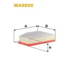 Воздушный фильтр WIX FILTERS WA9895 для BMW 5 F10 F11 7 F01 F02 X5 F15 X6 F16 30d 40d