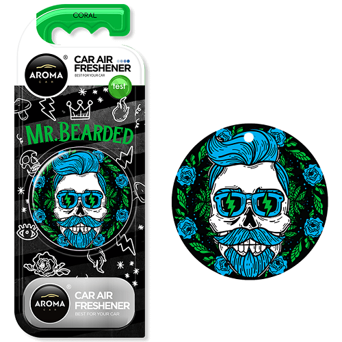 Ароматизатор Aroma Car Polymer Circle Mr.Bearded CORAL