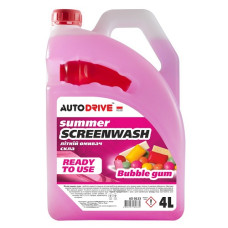 Омыватель летний AUTO DRIVE Bubble Gum 4л AUTO DRIVE AD0133