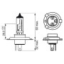 Автолампа BOSCH 12V 60/55W H4 GIGALIGHT бокс 2 шт