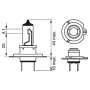 Автолампа BOSCH 12V 55W H7 GIGALIGHT 120 бокс 2 шт