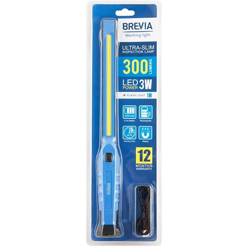 Інспекційна лампа 3W COB+1W LED 300lm 2000mAh