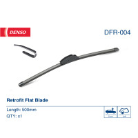 Безкаркасна щітка склоочисника Denso Flat 500мм