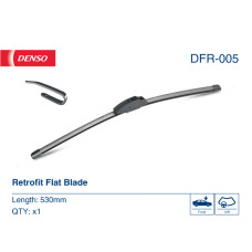 Безкаркасна щітка склоочисника Denso Flat 530мм