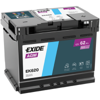 Акумулятор EXIDE START-STOP AGM 12V/62Ah/680A (R+)