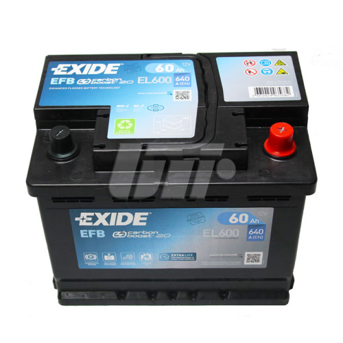 Акумулятор Exide Start-Stop EFB (242×175×190), 60Ач, 640А, R+