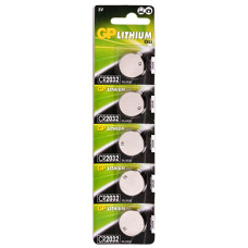 Комплект батарейок Lithium Button Cell 3.0V CR2032-8U5 5шт GP 28656
