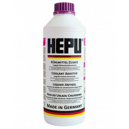 Антифриз HEPU G12 evo фіолетовий концентрат 1.5л