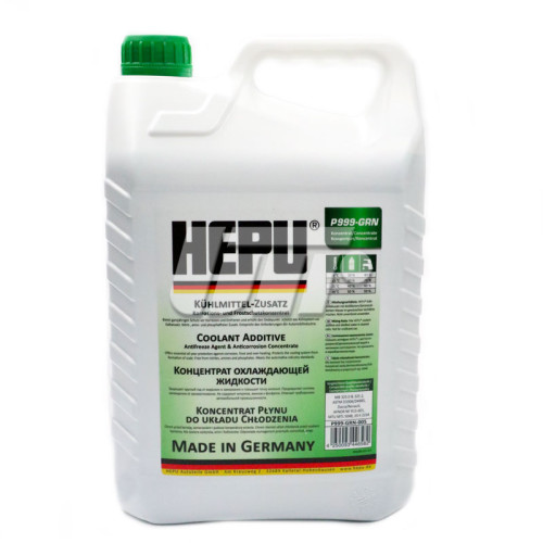 Антифриз-концентрат Hepu, G11 (зелений), 5л