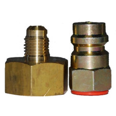 Перехідники для балона R134a 1/4'' x 13 мм + 1/4