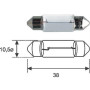 C5W 12 Лампа розжарювання (12V C5W)