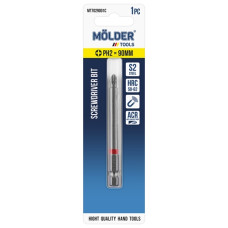 Біта MOLDER PH2x90мм 1шт в блістері (кольорове маркування)