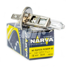 Автолампа H1 55W P14,5S RP50+ 12V NARVA 55W P14,5s CP