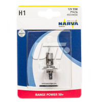Автолампа H1 55W P14,5S RP50+ 12V NARVA 55W P14,5s BL
