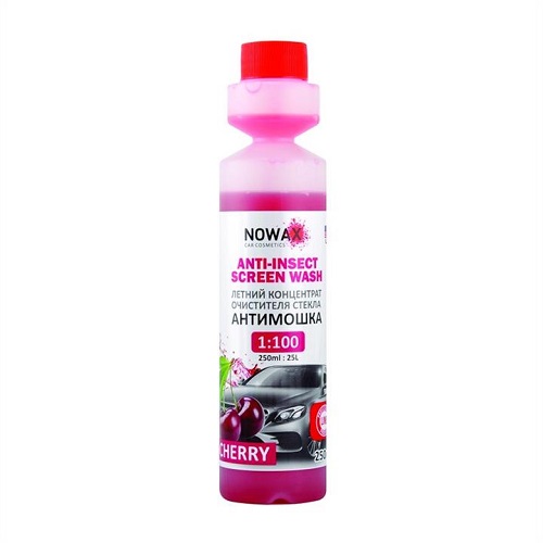 Омыватель стекла летний концентрат NOWAX Cherry 250 мл NOWAX NX25225