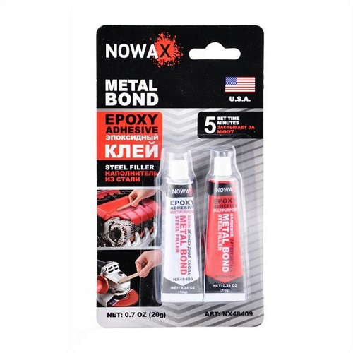 METAL BOND 20g Епоксидний клей сталевого кольору
