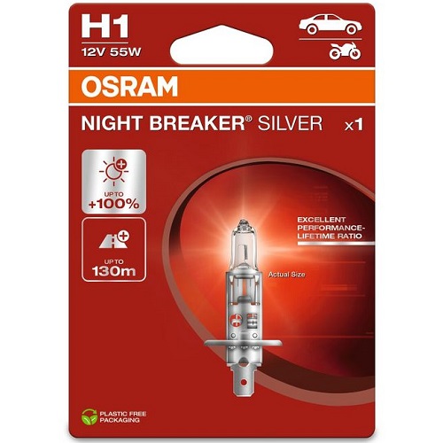 Автолампа Osram H1 12V 55W P14.5S