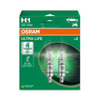 Автолампа Osram H1 12V 55W P14,5S (к/т 2 шт)