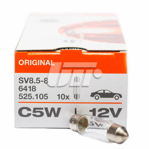 Автолампа Osram (5W 12V SV8,5 11x35)