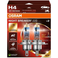 Автолампа Osram Night Breaker 220 H4 12V 60/55W P43T к/т 2 шт