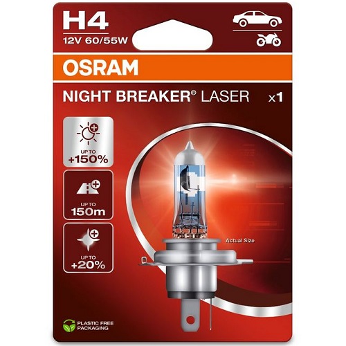 Автолампа Osram H4 12V 60/55W P43t NEW
