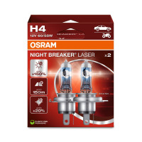 (к/т 2 шт) Автолампа Osram H4 12V 60/55W P43t