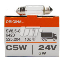 Автолампа Osram (5W 24V SV8,5-8)