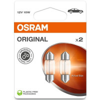Автолампа Osram 10W 12V SV8,5-8 (к/т 2 шт)
