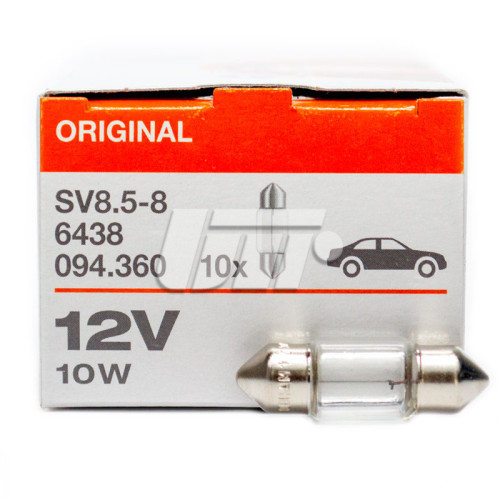 Автолампа Osram (10W 12V SV8,5 10,5x31)