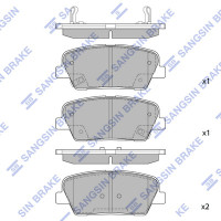Комплект тормозных колодок - дисковые SANGSIN SP1247