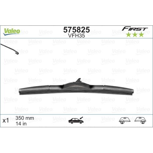 Гібридна щітка склоочисника Valeo First Covertech 350мм