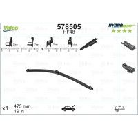 Безкаркасна щітка склоочисника Valeo HydroConnect Front 475мм